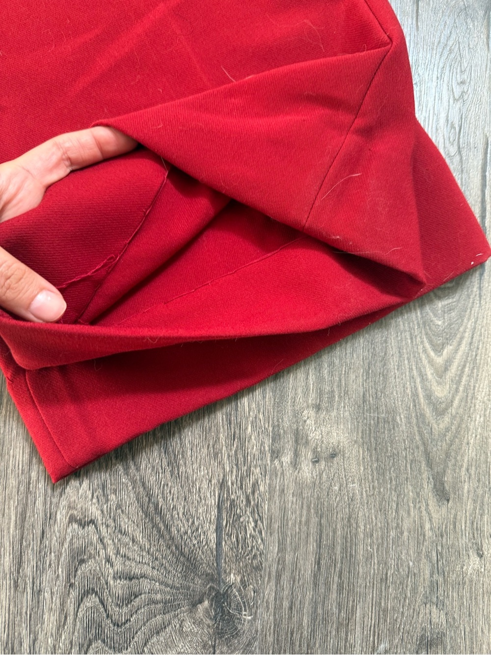 Abercrombie & Fitch RED Wide-Leg Pleated - Picture 4 of 5